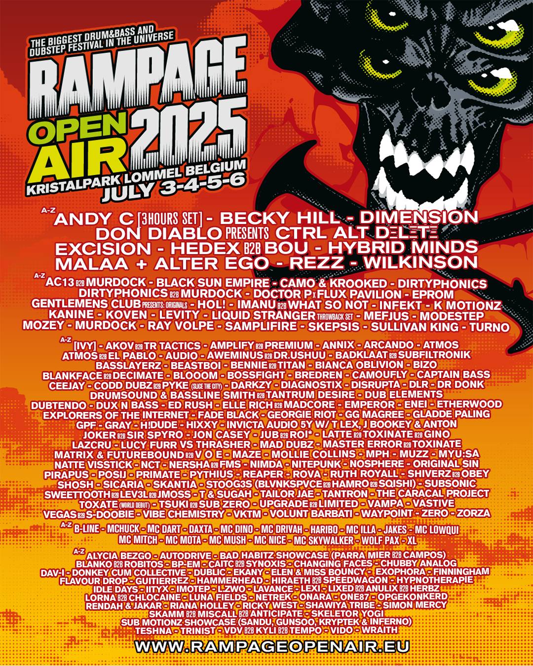 FULL LINE-UP