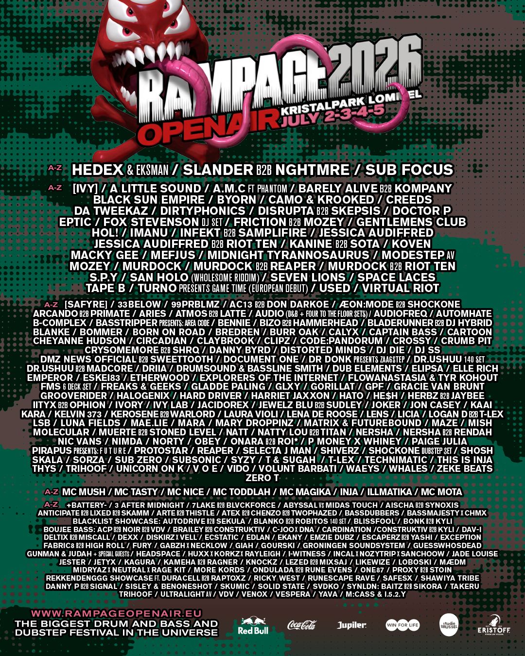 Full line-up