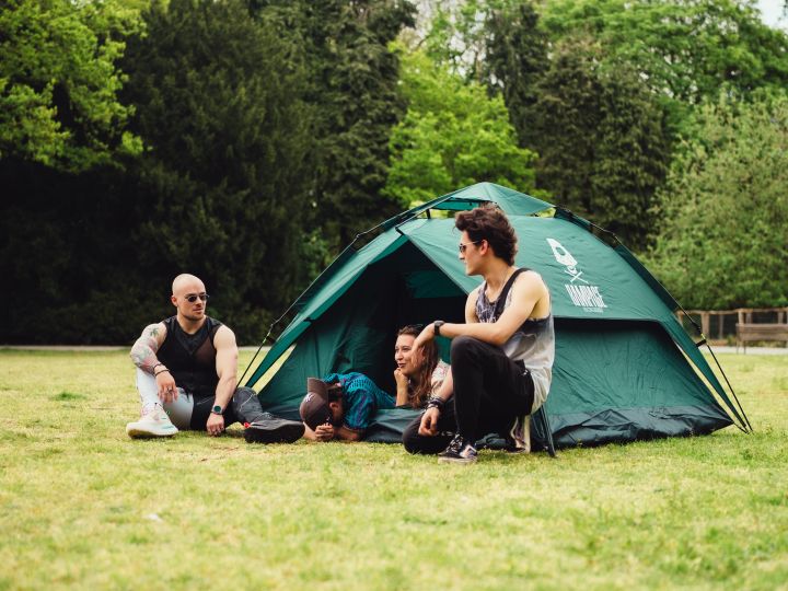 Rent A Tent + Air Mattress + Sleeping Bag - Hire 2 x 2P