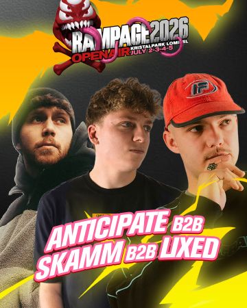 Anticipate b2b Lixed b2b Skamm  - DRUM & BASS - SATURDAY